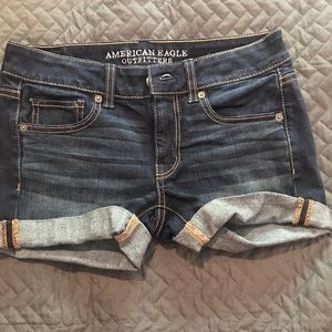American Eagle jean shorts.